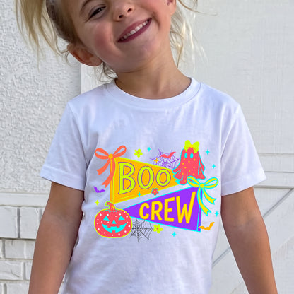 Personalized Kids Boo Crew Halloween Graphic T-Shirt