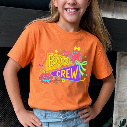 Personalized Kids Boo Crew Halloween Graphic T-Shirt