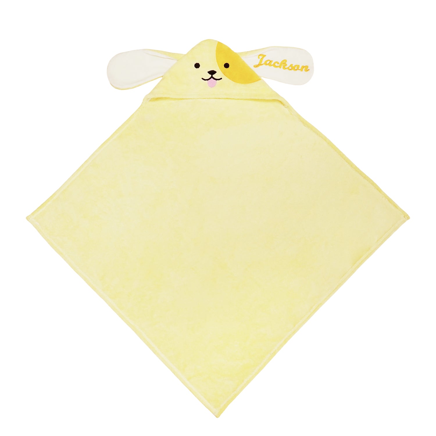 Personalized Puppy Hooded Bath Towel with Name