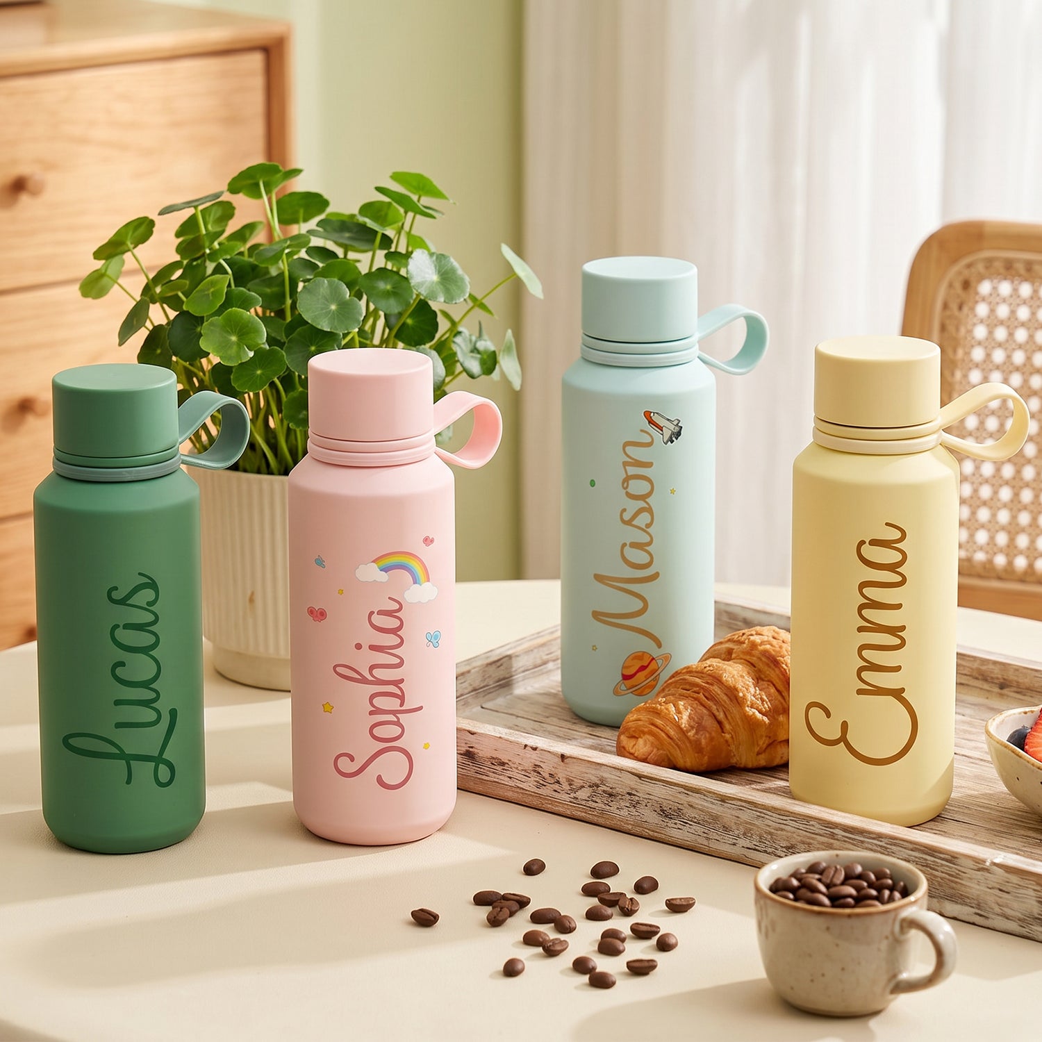 Personalized Kids School Water Bottle with Name