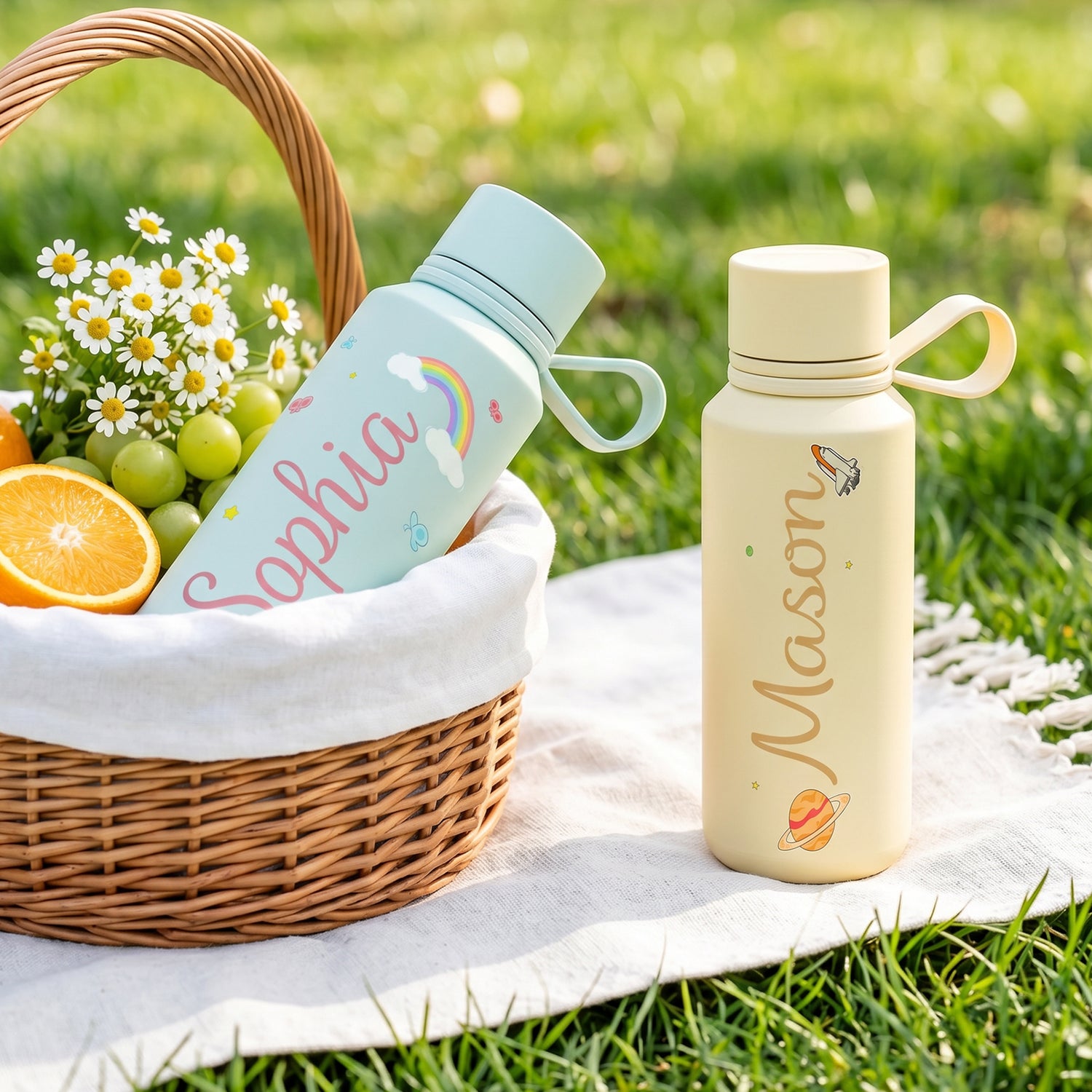 Personalized Kids School Water Bottle with Name