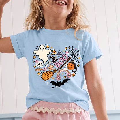 Personalized Kids Boo Halloween Graphic T-Shirt