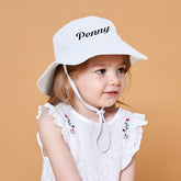 Personalized Kids Cotton Bucket Hat With Chin Strap - Sokidsun