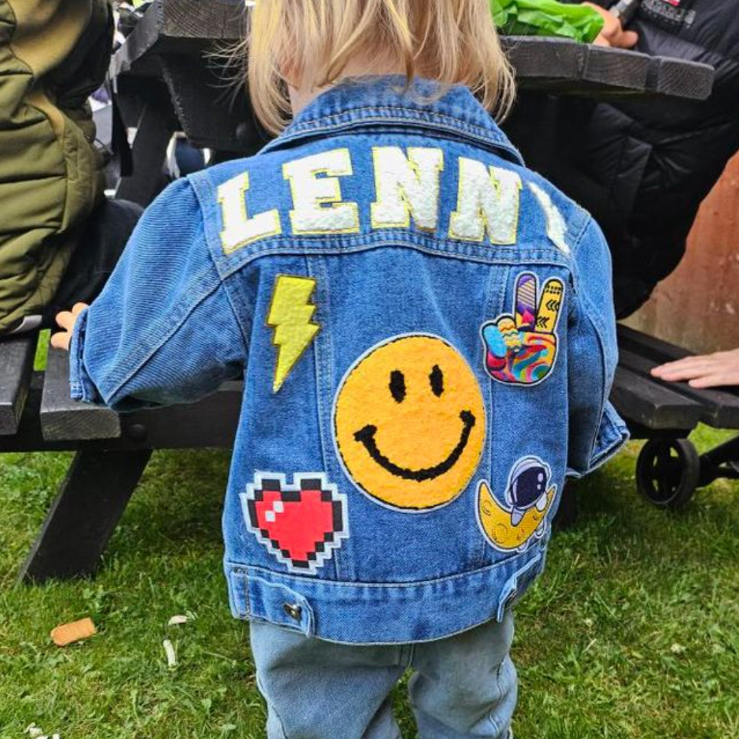 Personalized Kids Patch Denim Jacket - Sokidsun