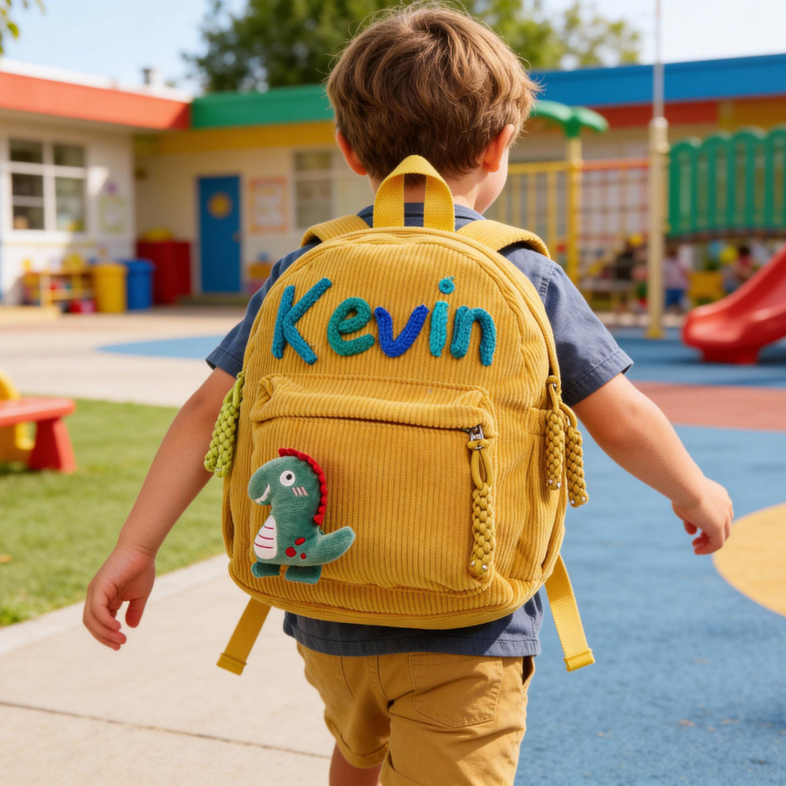 Personalized Kids Corduroy Backpack - Sokidsun