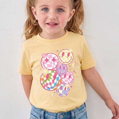 Personalized Retro Smiley Face Colorful Graphic T-shirt