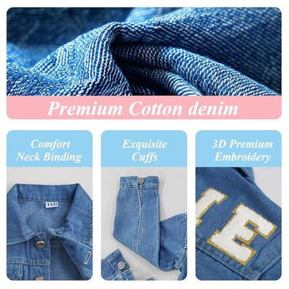 Personalized Kids Patch Denim Jacket - Sokidsun