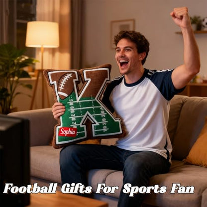 Personalized Kids Football Letter Pillow - Sokidsun