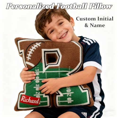 Personalized Kids Football Letter Pillow - Sokidsun