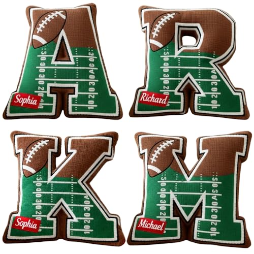 Personalized Kids Football Letter Pillow - Sokidsun