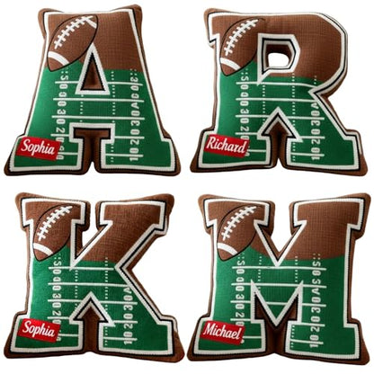 Personalized Kids Football Letter Pillow - Sokidsun
