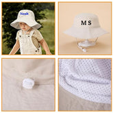 Personalized Kids Cotton Bucket Hat With Chin Strap - Sokidsun