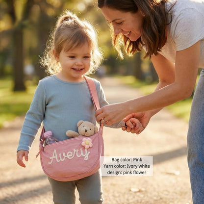 Personalized Kids Crescent Crossbody Bag