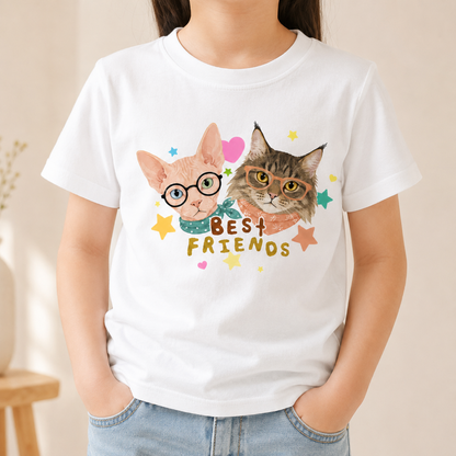 Personalized Kids’ Cute Pet Best Friends T-Shirt