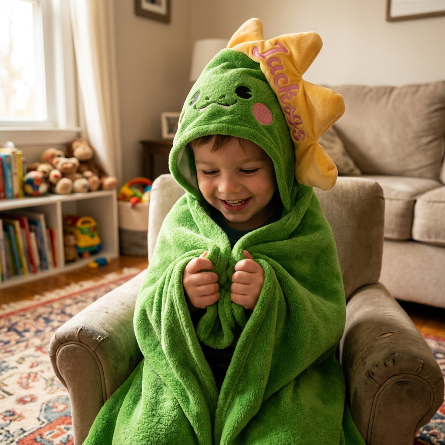 Personalized Animal Hooded Bath Towel for Babies