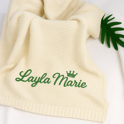 Personalized Baby Name Knit Blanket - Sokidsun