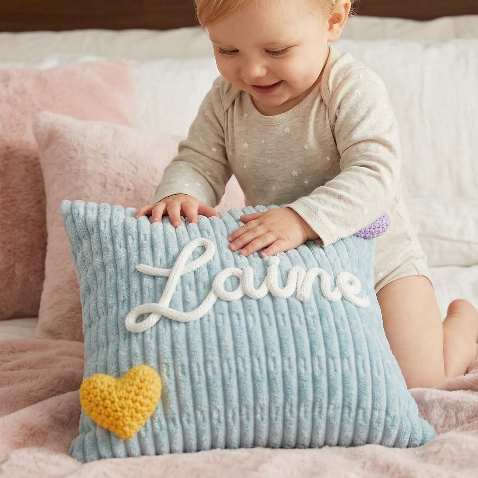 Personalized Kids Name Pillow Nursery Decor
