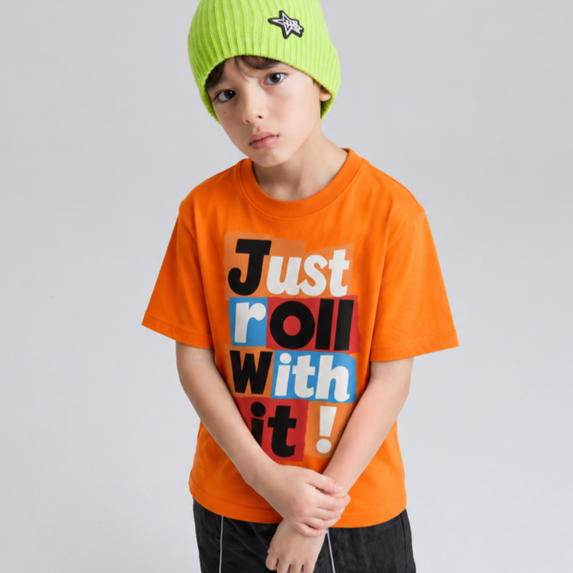 Personalized Kids’ Retro Quote Graphic T-Shirt