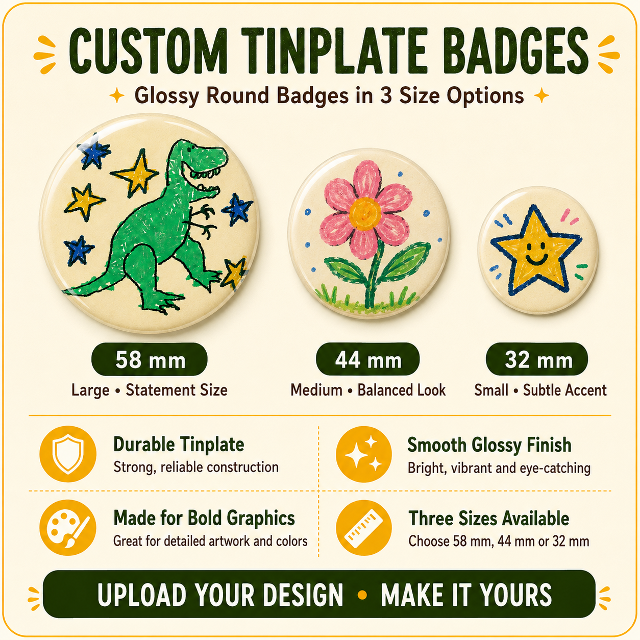 Create Your Own Custom Pins &amp; Badges – Personalized Merch Made Easy