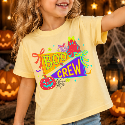 Personalized Kids Boo Crew Halloween Graphic T-Shirt