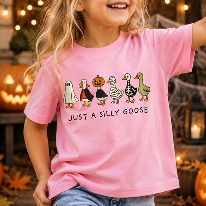 Personalized Kids Silly Goose Halloween Graphic T-Shirt