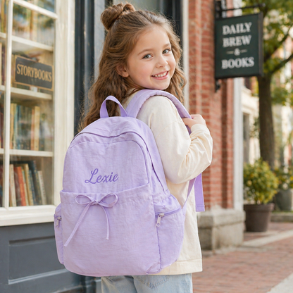 Personalized Kids School Backpack with Embroidered Name