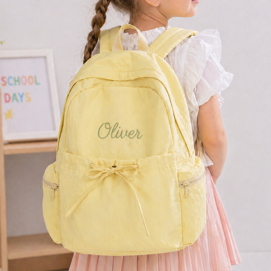 Personalized Kids School Backpack with Embroidered Name