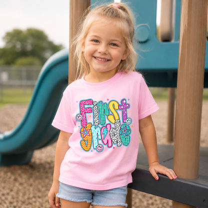 Personalized First Grade Back to School T-Shirt
