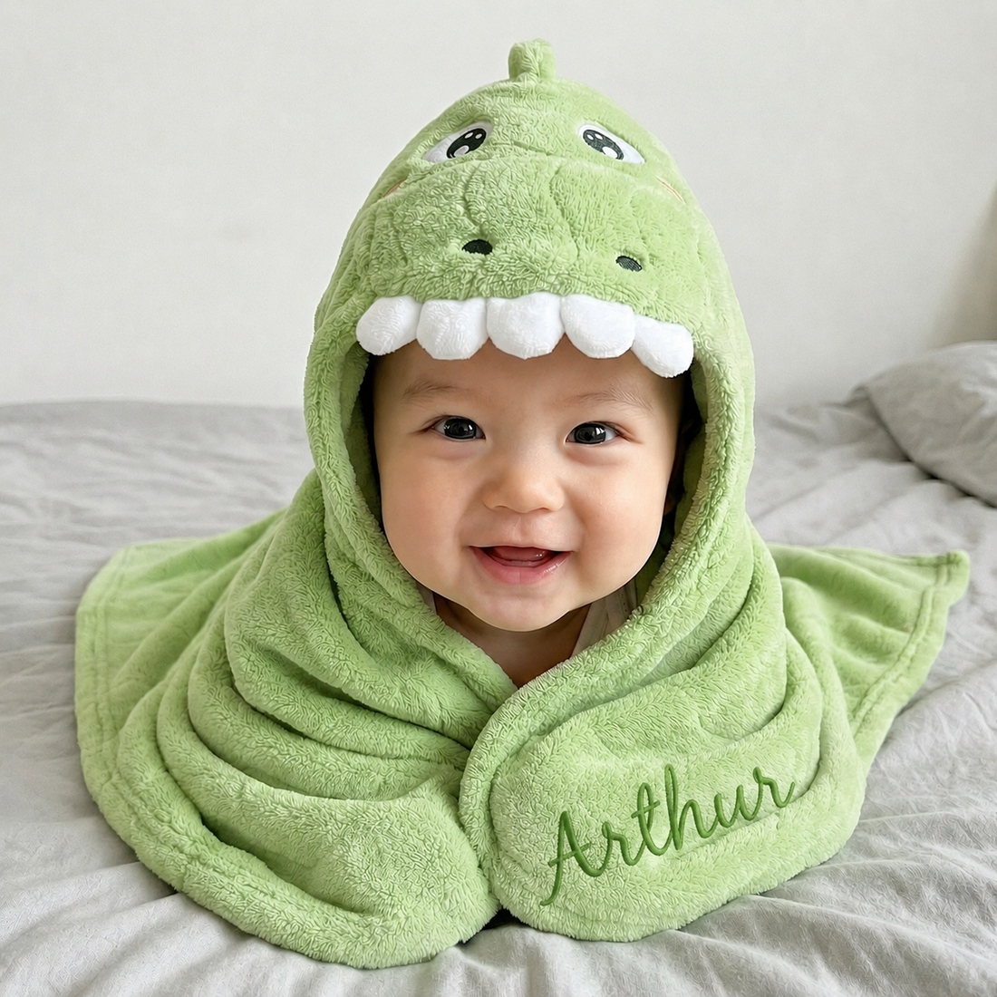Personalized Baby Hooded Animal Bath Towel