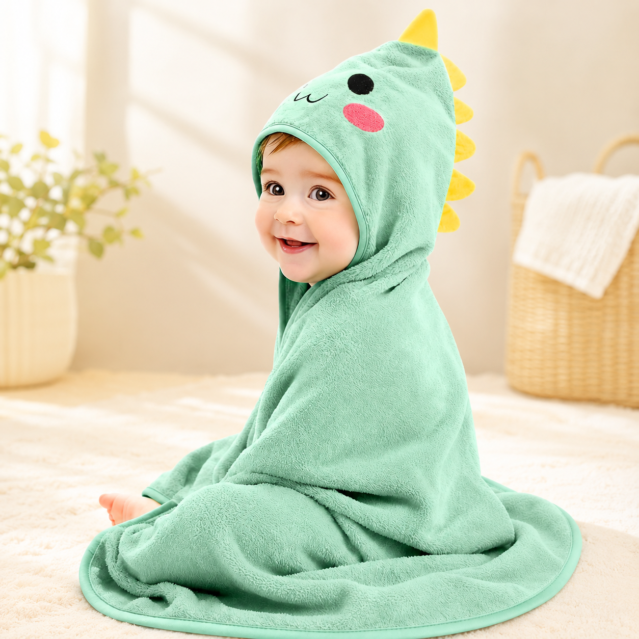 Personalized Baby Hooded Animal Bath Towel