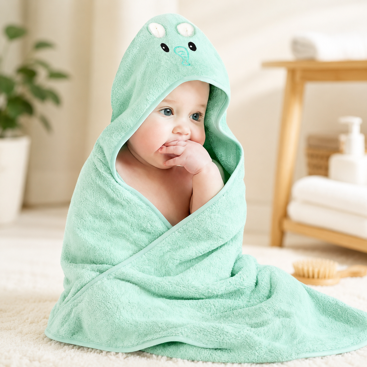 Personalized Baby Hooded Animal Bath Towel