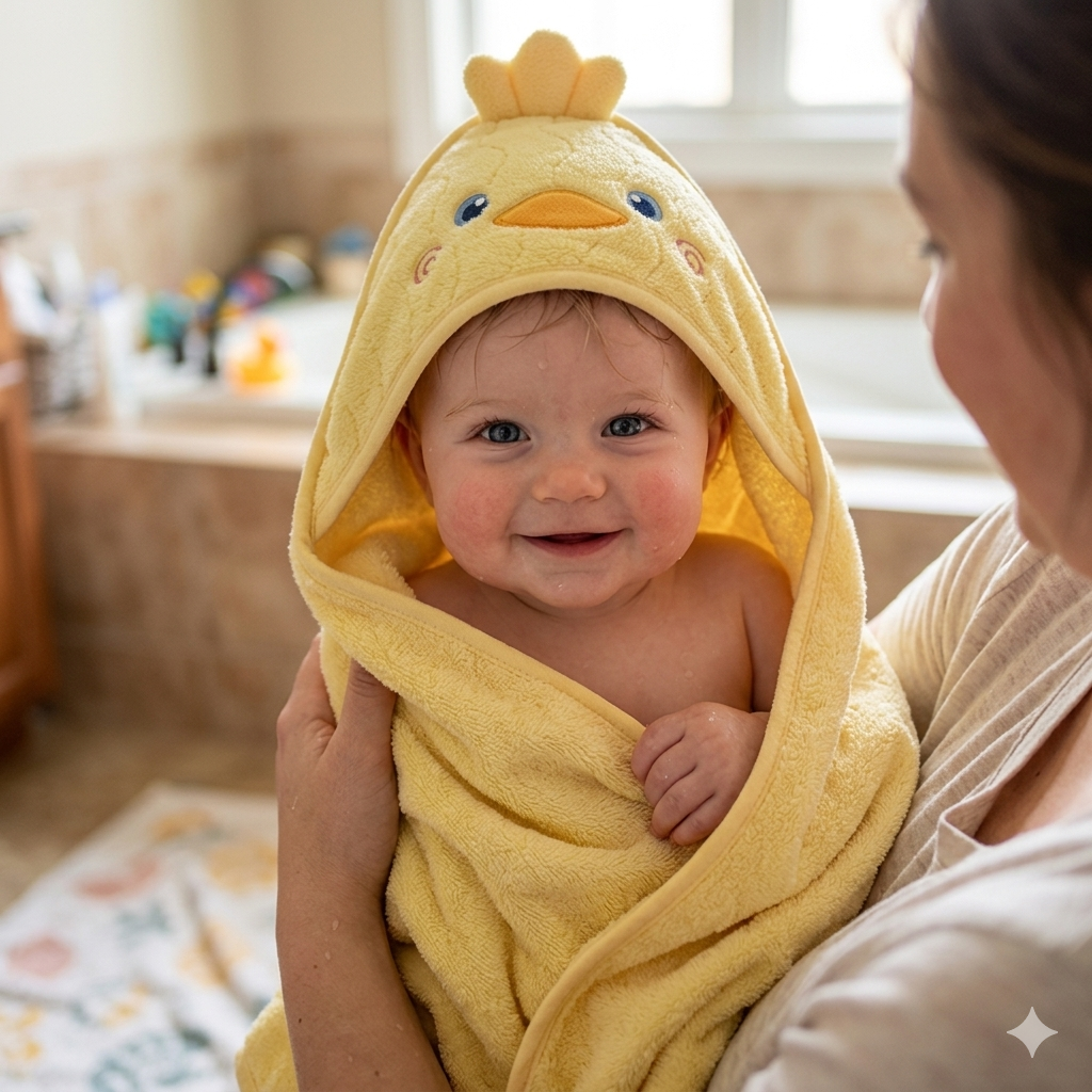 Personalized Baby Hooded Animal Bath Towel