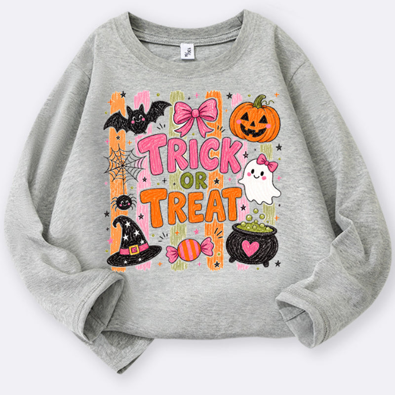 Personalized Kids Halloween Cotton Long Sleeve T-shirt