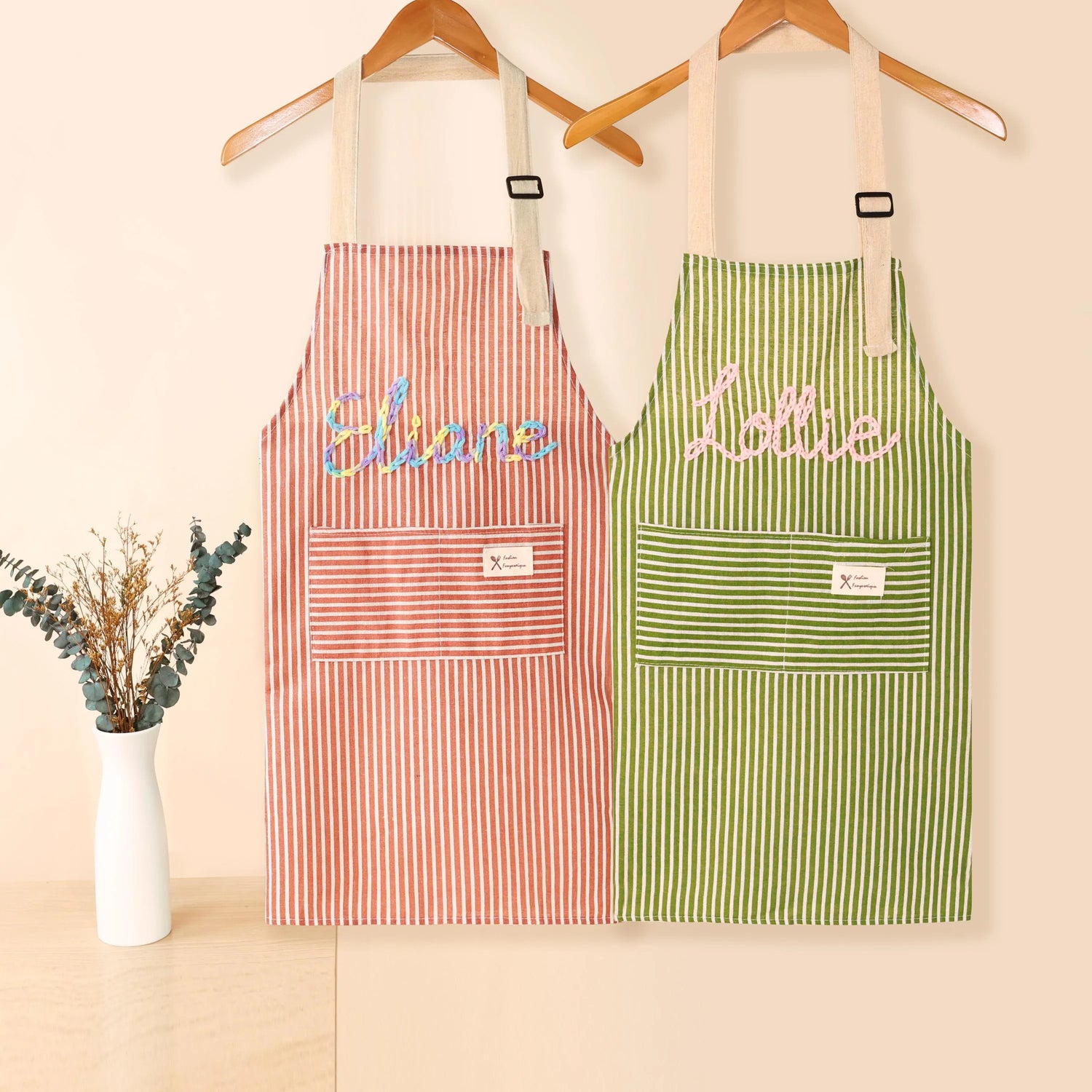 Personalized Striped Cooking Apron - Sokidsun