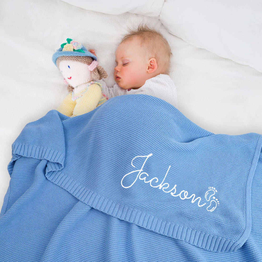 Personalized Baby Name Knit Blanket