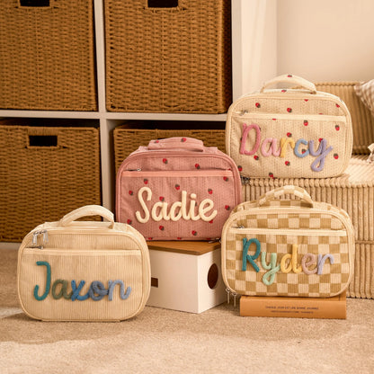 Personalized Kids Corduroy Lunch Bag - Sokidsun