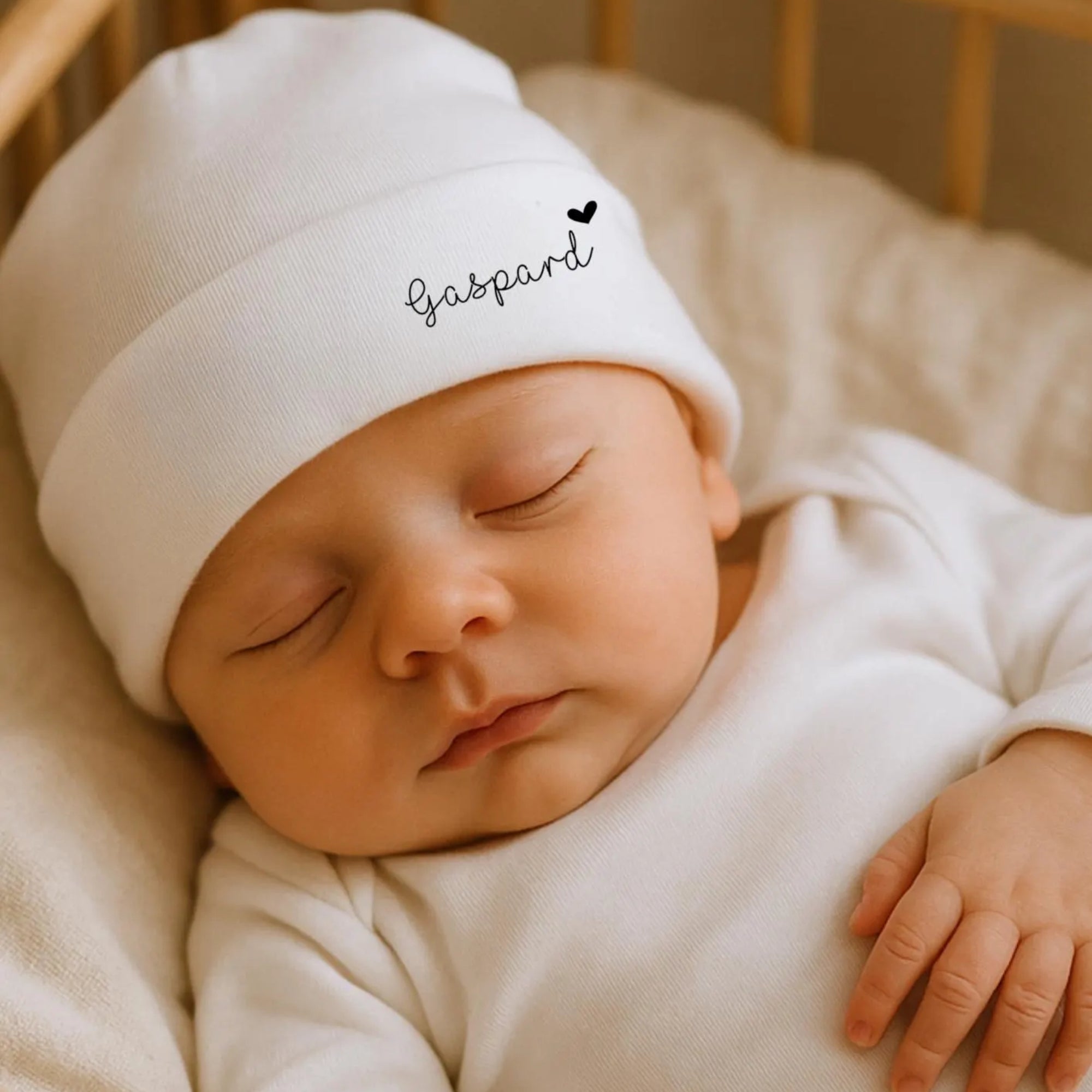 Personalized Cotton Newborn Baby Beanie Hat - Sokidsun