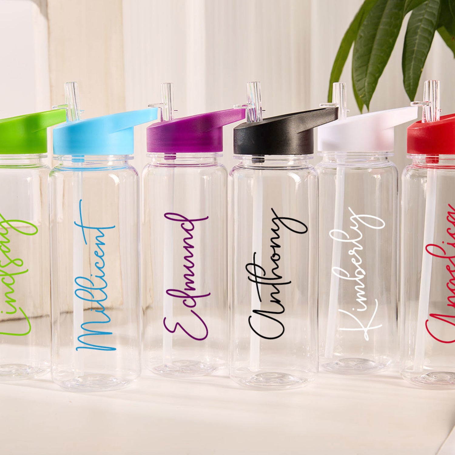 Personalized Kids Name Straw Water Bottle - Sokidsun