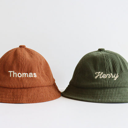 Personalized Kids Corduroy Bucket Hat - Sokidsun