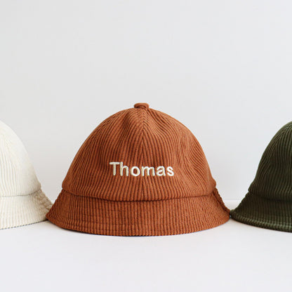 Personalized Kids Corduroy Bucket Hat - Sokidsun