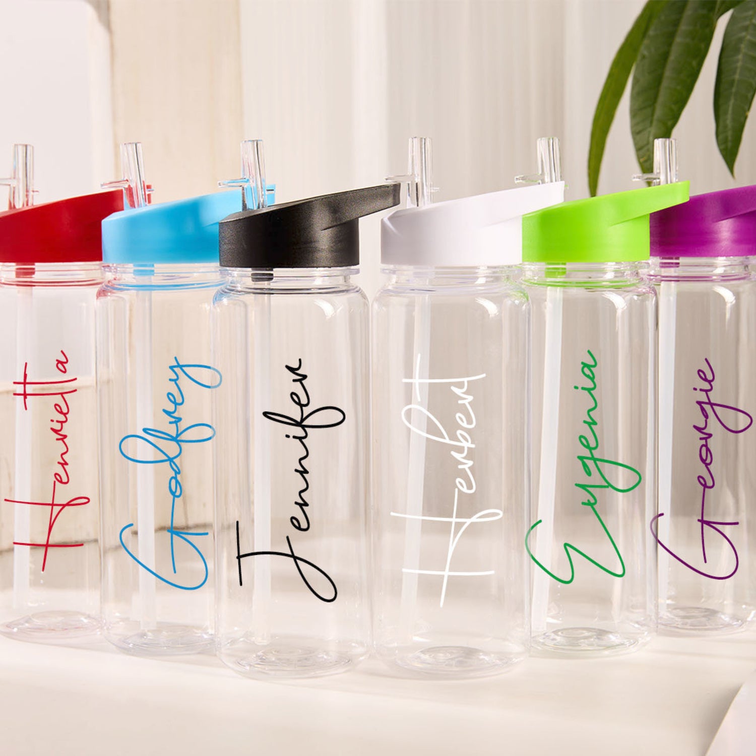 Personalized Kids Name Straw Water Bottle - Sokidsun