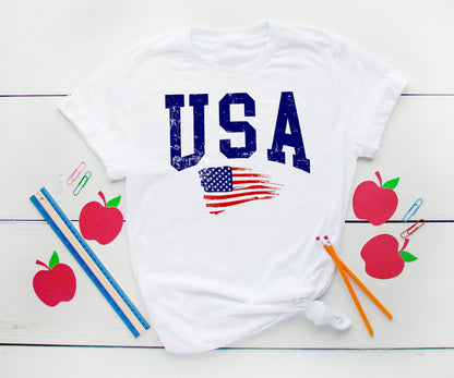 Patriotic USA 4th of July Kids T-Shirt