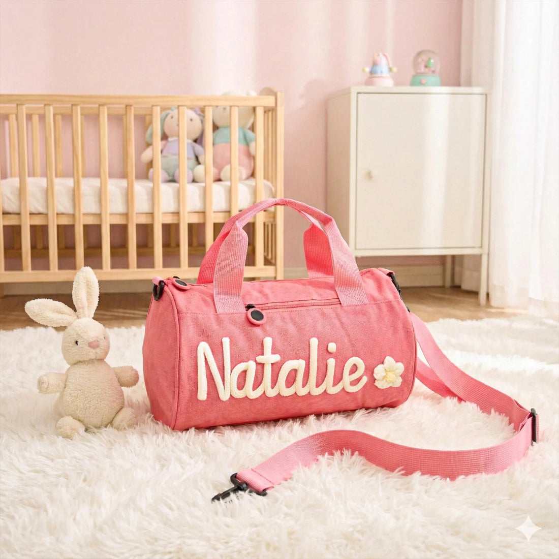 Personalized Kids Canvas Travel Duffle Bag - Sokidsun