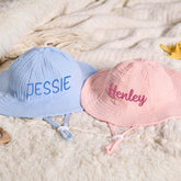 Personalized Kids Cotton Muslin Bucket Hat - Sokidsun
