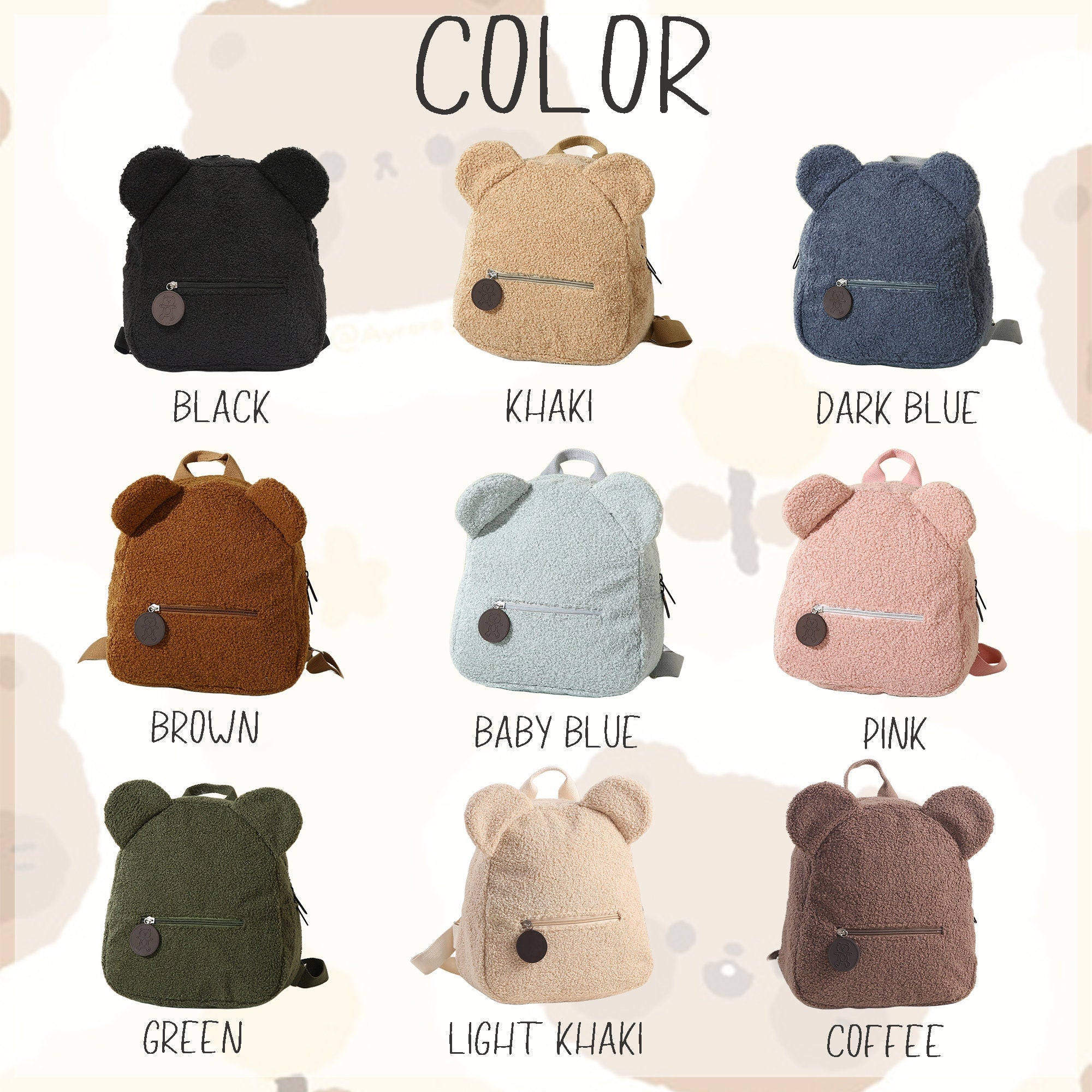 Personalized Kids Teddy Bear Backpack - Sokidsun