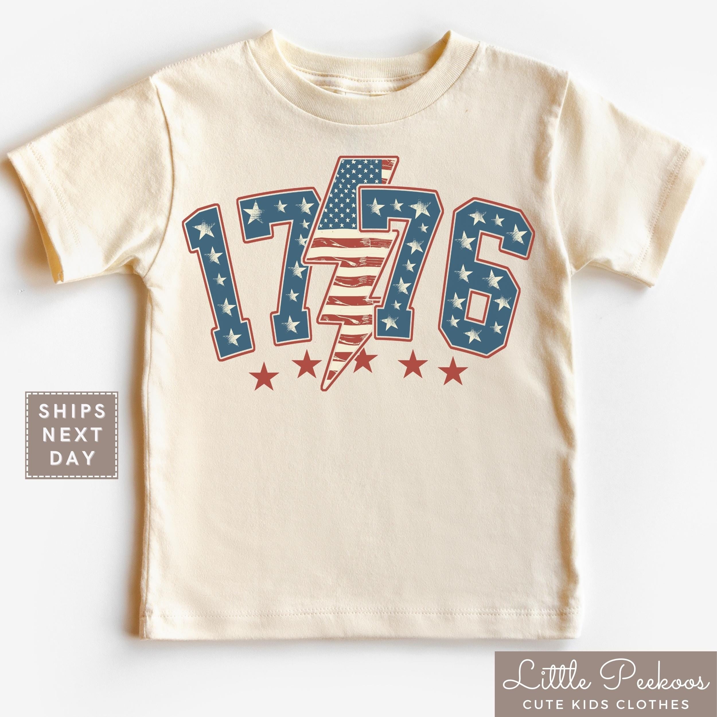 Retro America Est. 1776 Patriotic Kids T-Shirt