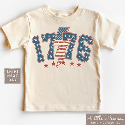 Retro America Est. 1776 Patriotic Kids T-Shirt