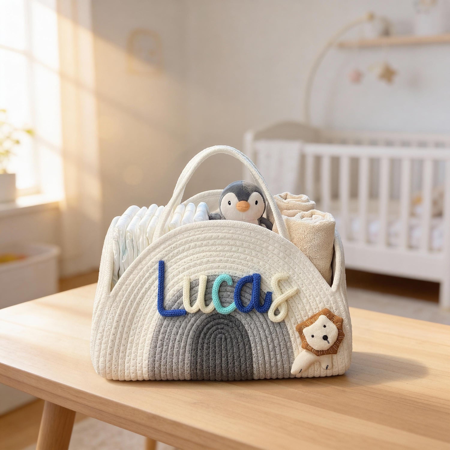 Personalized Baby Gift Basket Diaper Organizer - Sokidsun