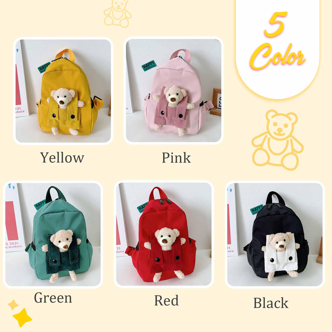 Personalized Teddy Bear Backpack for Kids - Sokidsun