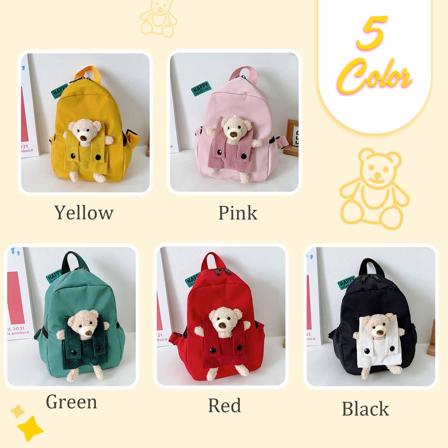 Personalized Teddy Bear Backpack for Kids - Sokidsun